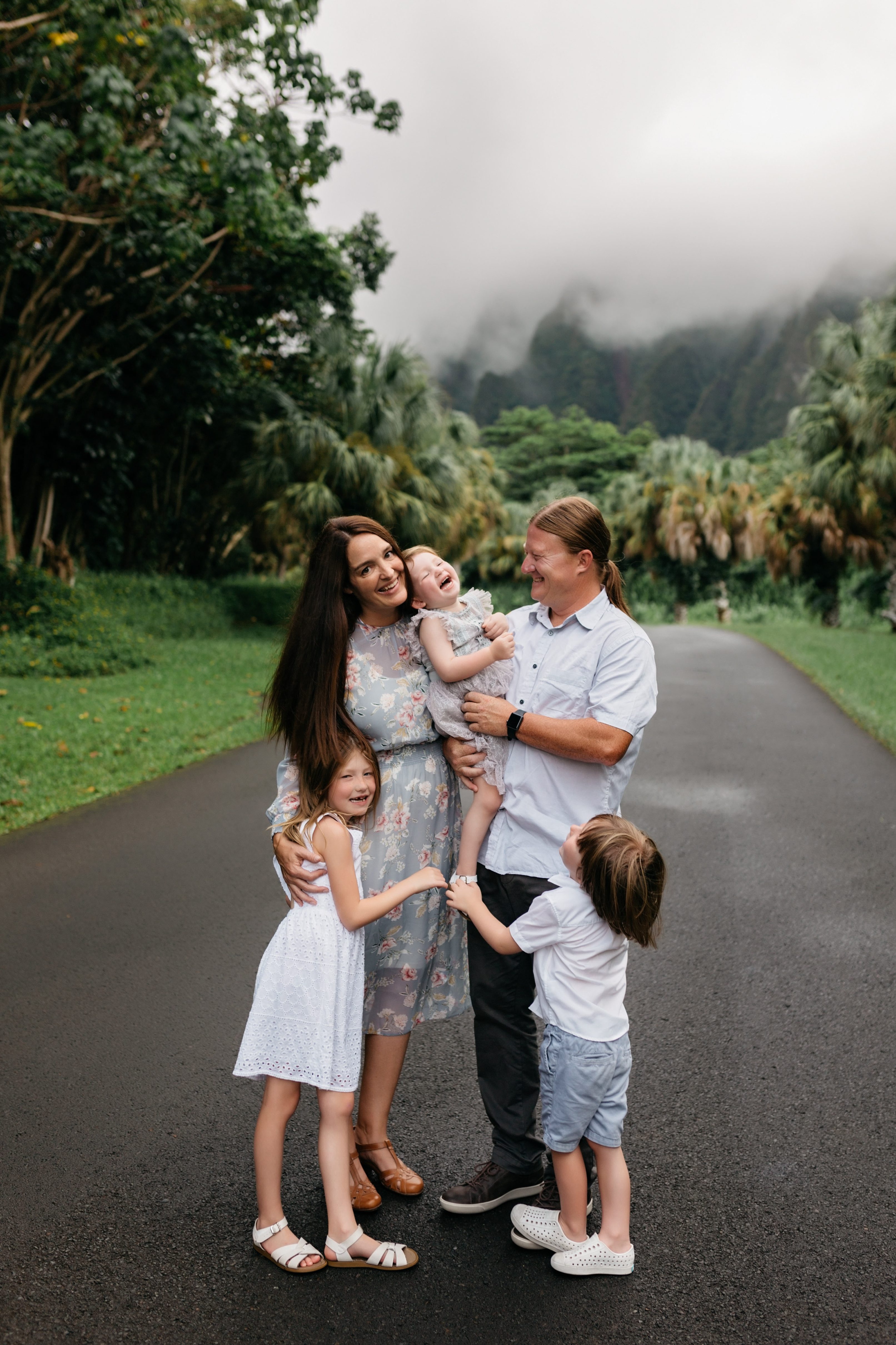 P Family Session At Hoomaluhia Botanical Gardens Honolulu